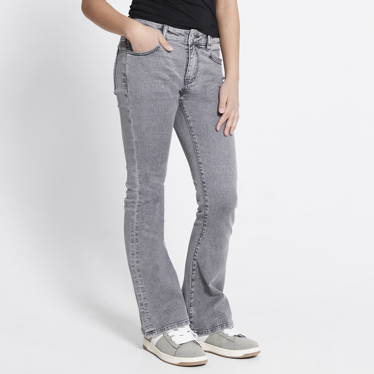 Mid waist flare jeans "Skippy Flare"  Grey
